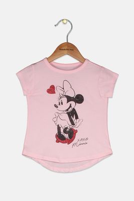 Toddler Girls Xoxo Minnie Mouse T-Shirt Light Pink Toddler Girls Xoxo Minnie Mouse T-Shirt Light Pink