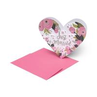 Legami Greeting Card - Large - Just Married H - Heart (11.5 x 17 cm) - thumbnail