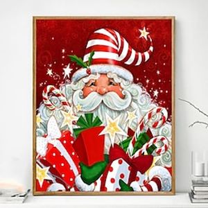 1pc Christmas DIY Diamond Painting Santa Claus Diamond Painting Handcraft Home Gift Without Frame miniinthebox