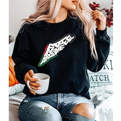 Women's Sweatshirt Free Palestine HoodieSweatshirt Stop War In Palestine, Anti War, Palestine Cotton Letter Streetwear Casual Print Black White Beige Solidarity Sweater Lightinthebox Women's Sweatshirt Free Palestine HoodieSweatshirt Stop War In Palestine, Anti War, Palestine Cotton Letter Streetwear Casual Print Black White Beige Solidarity Sweater Lightinthebox