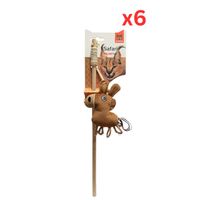 FOFOS Donkey Cat Wand Cat Toy (Pack Of 6)