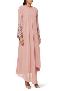 Embroidered Wrap Kaftan