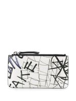 Maison Margiela graffiti print cardholder - White