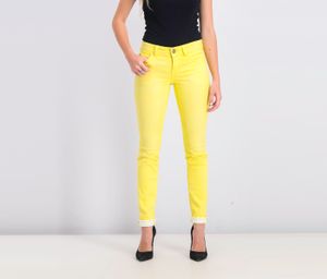 Womens Five Pocket Jeans  Yellow