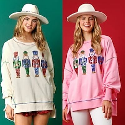 Hoodie Sweatshirt Print Graphic Top For Women's Adults' Hot Stamping 100% Polyester Street miniinthebox
