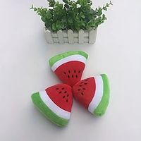 Soft Green Watermelon Squeaky Plush Toy - Perfect Chew Toy for Small Dogs  Puppies! Lightinthebox - thumbnail