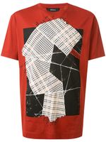 Z Zegna houndstooth detailed T-shirt - Red