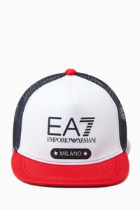 EA7 Milano Flat Brim Cap