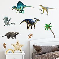 Animals Cartoon Wall Stickers Living Room Kids Room Kindergarten Removable Pre-pasted PVC Home Decoration Wall Decal 1pc miniinthebox - thumbnail