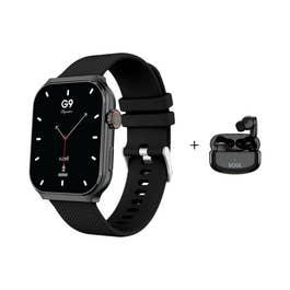 X.Cell G9 Signature Smartwatch + Soul 14Pro Wireless Earbuds, Black (XL-BD-G9BLK-SOUL-14PRO-BLK)