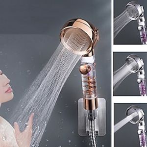 Shower Head High Pressure 3-Function SPA Shower Head With Switch On/Off Button Filter Bath Head Water Saving Shower Bathroom miniinthebox