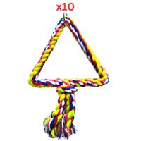 Pets Club Natural Wooden Bird Toy H-25 Cm, W-15 Cm (Pack of 10)