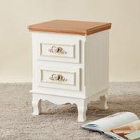 Wooden Top Accent Table with Drawers