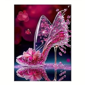 1pc DIY Diamond Painting Pink High Heels Diamond Painting Handcraft Home Gift Without Frame miniinthebox