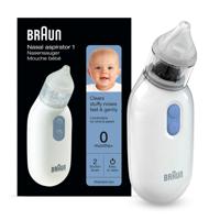 Braun Bna100Eu Nasal Aspirator-1 Clears Stuffy Nose Fast & Gently Quiet & Comfortable For Child & Parent Two Suction Levels Easy To Clean Battery Operated - thumbnail