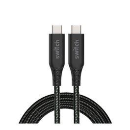 Switch ACSWT1440CBL019 Ultra Rugged Type C to Type C Charge & Sync 1.2m Cable, Black