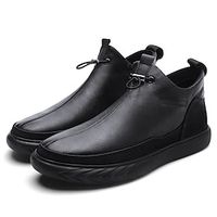 Men's Boots Comfort Shoes Casual Classic Daily Office  Career PU Booties / Ankle Boots Black Fall Spring miniinthebox - thumbnail