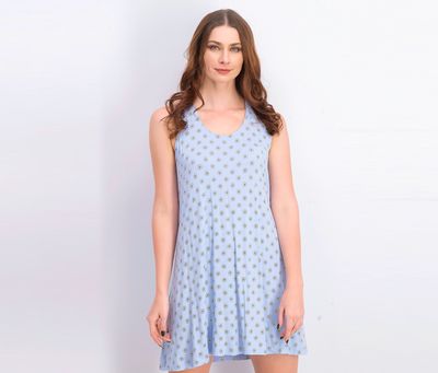 Womens Racerback Printed Chemise Nightgown Stamped Daisy Womens Racerback Printed Chemise Nightgown Stamped Daisy