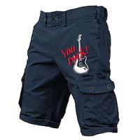 Carefree Interlude X Joshua Jo Men's Vintage Guitar 6 Pocket Vacation Cargo Shorts Lightinthebox - thumbnail