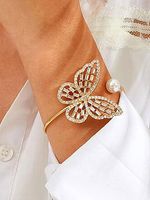 Hollow Zircon Butterfly Adjustable Bracelet