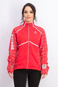 Womens Full Zip Jacket  Red Combo