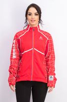 Womens Full Zip Jacket  Red Combo - thumbnail