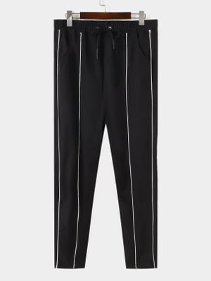 YOINS BASICS Men Side Striped Casual Drawstring Pants YOINS BASICS Men Side Striped Casual Drawstring Pants