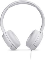 JBL Tune 500 Wired On-Ear Headphones, White