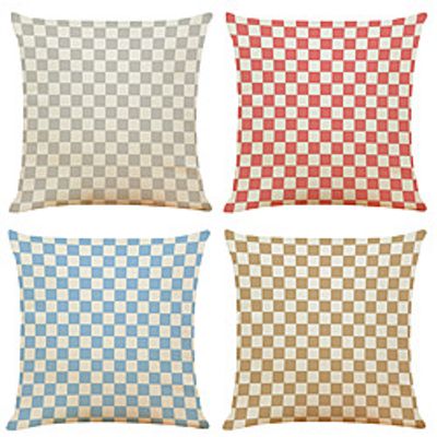 Double Side Cushion Cover 4PC Soft Decorative Square Throw Pillow Cover Cushion Case Pillowcase for Bedroom Livingroom Superior Quality Machine Washable Indoor Cushion for Sofa Couch Bed Chair Lightinthebox