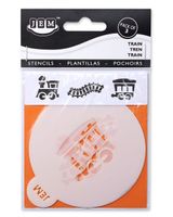 Pme Jem Stencil Train Set Of 3, 3.5 inch Pme Jem Stencil Train Set Of 3, 3.5 inch