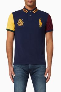 Custom Slim Crest Cotton Mesh Polo