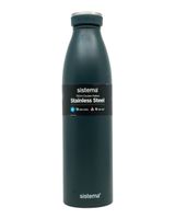 Sistema Stainless Steel Water Bottle Black 750ML