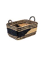 Homesmiths Large Water Hyacinth Storage Basket L44 x W30 x H20 cm
