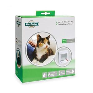 Petsafe 4 Way Locking Deluxe Cat Flap - White