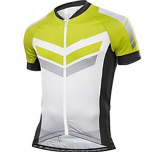 CAWANFLY Men's Short Sleeve Cycling Jersey Summer Black  Yellow Bike Tracksuit Jersey Top Road Bike Cycling Quick Dry Sports Clothing Apparel  Micro-elastic Lightinthebox