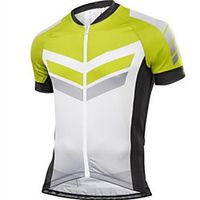 CAWANFLY Men's Short Sleeve Cycling Jersey Summer Black  Yellow Bike Tracksuit Jersey Top Road Bike Cycling Quick Dry Sports Clothing Apparel  Micro-elastic Lightinthebox - thumbnail