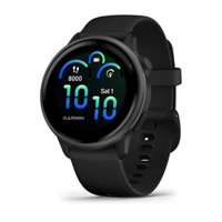 Garmin Vivoactive 6 Smartwatch - Slate with Black Band (010-02985-00)