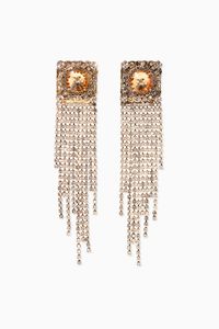 Rhinestone Cascading Earrings