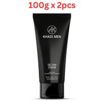 Khadi Men De Tan Scrub 100g (Pack Of 2)