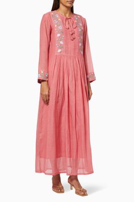 Ella Maxi Dress in Cotton Silk Blend Ella Maxi Dress in Cotton Silk Blend