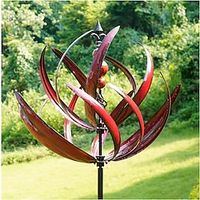 Wind Spinner for Garden and Yard - Large Metal Kinetic Wind Sculptures for Outdoor Decor Lightinthebox - thumbnail