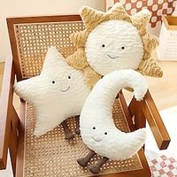 Add a Celestial Touch to Your Home Decor with this Sun Plush Pillow  Stuffed Star  Moon Toy miniinthebox