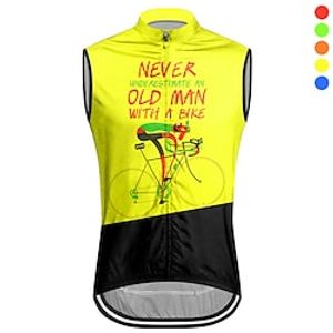 21Grams Men's Cycling Vest Cycling Jersey Sleeveless Bike Vest  Gilet Top with 3 Rear Pockets Mountain Bike MTB Road Bike Cycling Breathable Moisture Wicking Quick Dry Back Pocket Yellow Red Blue Lightinthebox