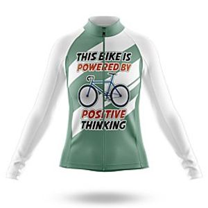 21Grams Women's Long Sleeve Cycling Jersey Spandex Green Bike Top Mountain Bike MTB Road Bike Cycling Quick Dry Moisture Wicking Sports Clothing Apparel / Stretchy / Athleisure miniinthebox