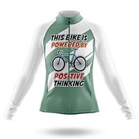 21Grams Women's Long Sleeve Cycling Jersey Spandex Green Bike Top Mountain Bike MTB Road Bike Cycling Quick Dry Moisture Wicking Sports Clothing Apparel / Stretchy / Athleisure miniinthebox - thumbnail
