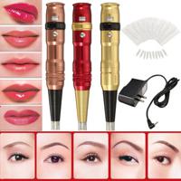 100-240V Makeup Eyebrow Lips Tattoo Power Machine Pen Supply Set 3 Colors - thumbnail