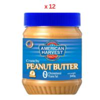 American Harvest Peanut Butter Crunchy 12X340G