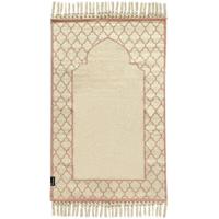 Khamsa Max Plus Oranic Cotton Prayer Mat with Foam Insert for Adults (65 x 110 cm) - Pink