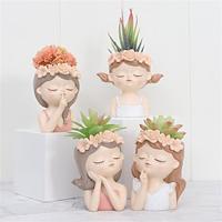 Multifunctional Resin Flower Pot - Ideal for Home Decor, Storage, Garden and Balcony Planting - Versatile Resin Craft Lightinthebox - thumbnail