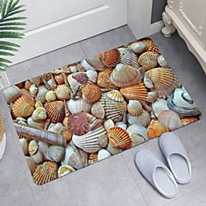 Beautiful Beach Shell Series Digital Printing Floor Mat Modern Bath Mats Nonwoven  Memory Foam Novelty Bathroom Lightinthebox